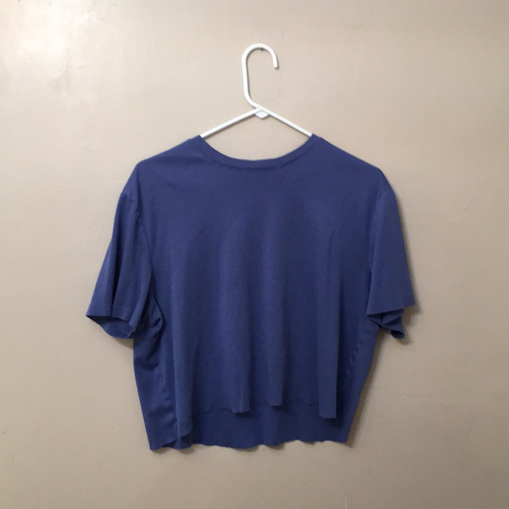 super cute Calvin Klein distressed flowy shirt